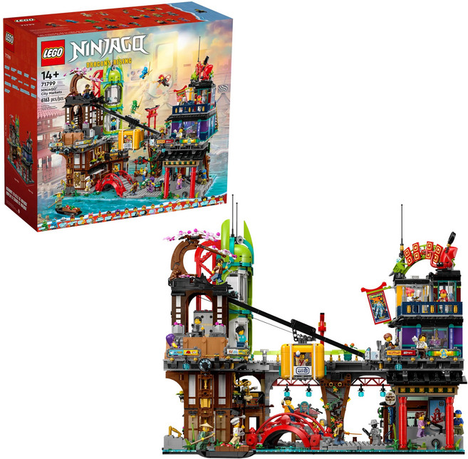 LEGO 樂高 旋風忍者 忍者市集 NINJAGO® City Markets 71799, 1盒