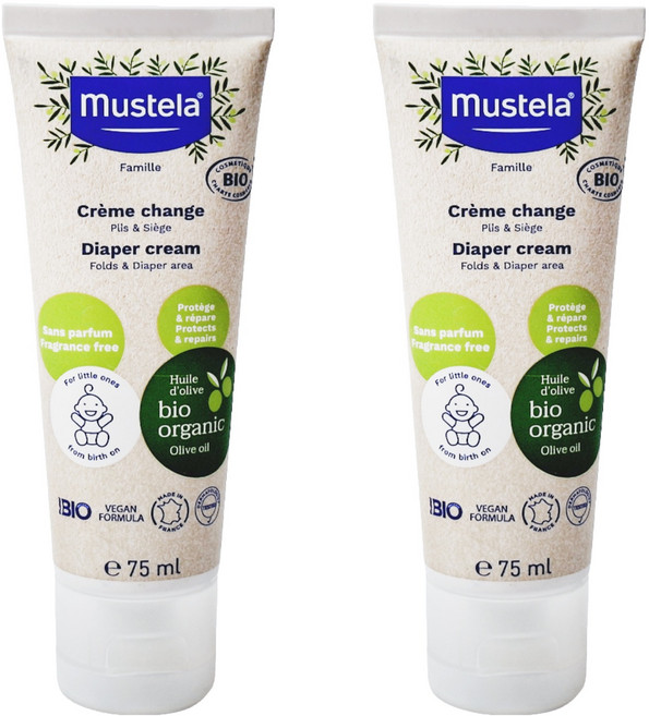 mustela 慕之恬廊 有機好橄護膚膏, 75ml, 2條