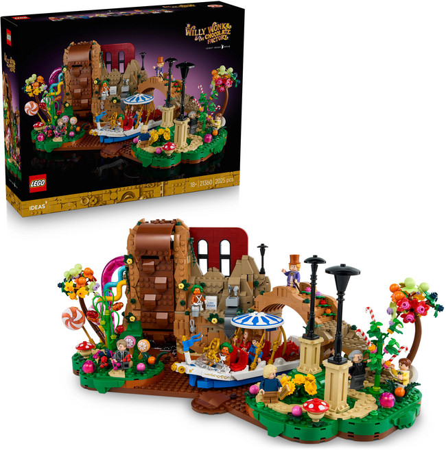 LEGO 21360 IDEAS 威利旺卡和巧克力工廠 Willy Wonka & the Chocolate Factory, 1個, 混和顏色