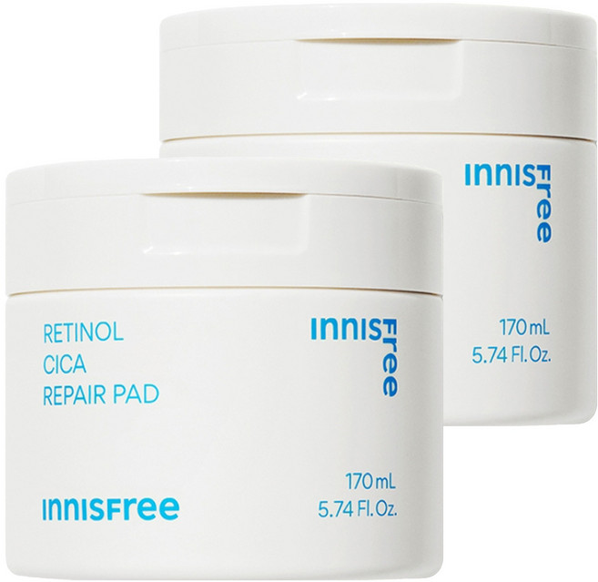 INNISFREE 台灣公司貨 A醇淨膚毛孔修護棉片, 60片, 2罐