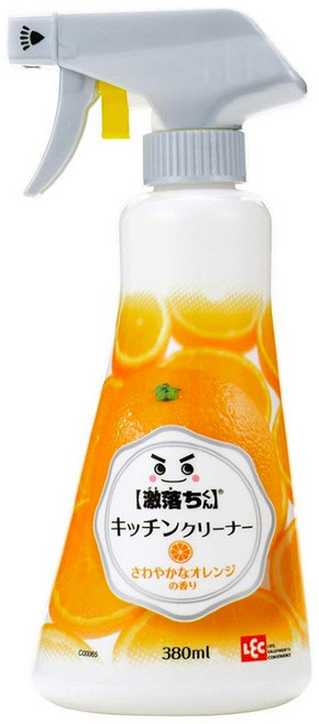 LEC 激落君廚房用泡沫噴霧清潔劑 清新柑橘香, 380ml, 1瓶