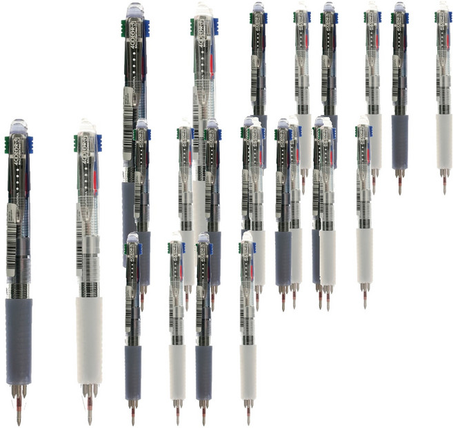 munhwA 多功能4色原子筆S 0.7mm, 隨機出貨, 24個