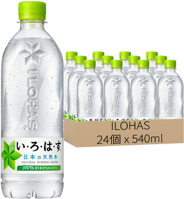 I LOHAS 天然水 540ml 24個