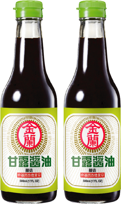 KIMLAN 金蘭 甘露醬油, 500ml, 2瓶