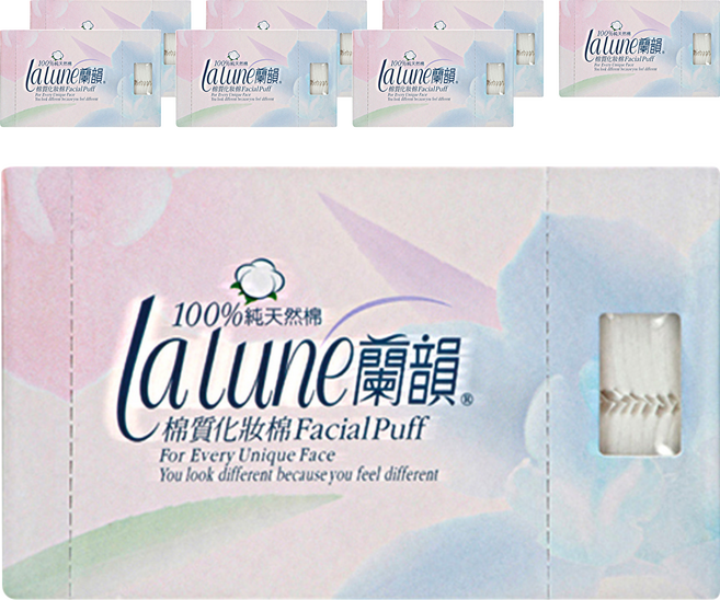 lalune 蘭韻 棉質化妝棉, 100片, 8盒
