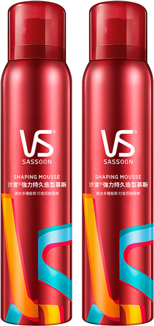 VS 沙宣 強力持久造型慕斯, 250ml, 2個