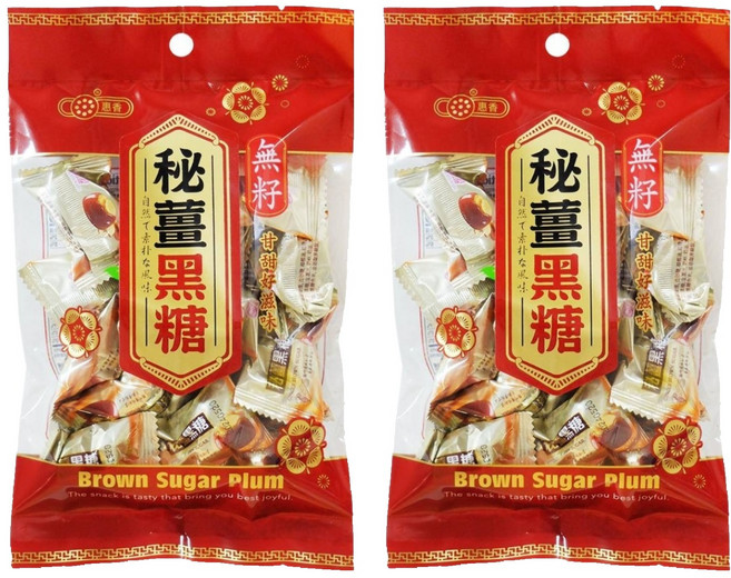 惠香 秘薑黑糖, 120g, 2袋