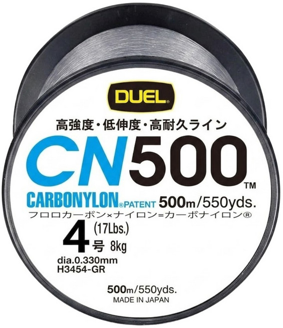 DUEL CN500 CARBONYLON 碳纖尼龍複合線 碳纖線 碳素線 卡夢線 子線 前導線 H3456CL #6, 透明色, 1個