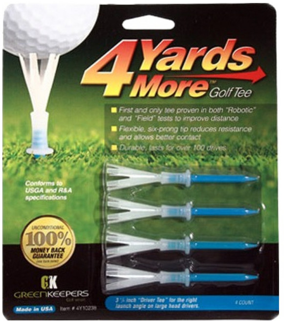 4 Yards More 開球木桿用中型高爾夫球梯, 藍色, 1組