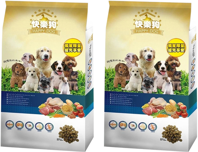 Happy Dog 快樂狗 狗飼料, 3kg, 2袋, 羊肉