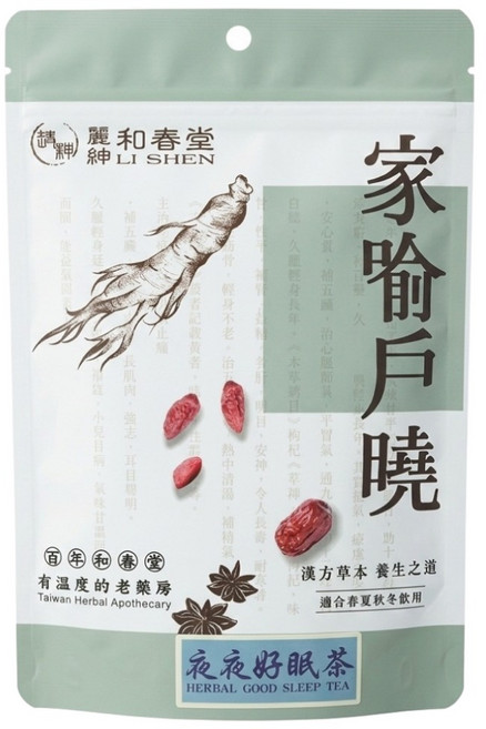 麗紳和春堂 夜夜好眠茶經濟包, 6g, 12個裝, 1組