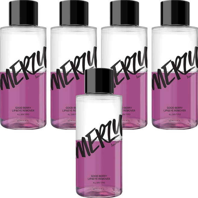 MERZY 韓國原廠直供 Good Berry眼唇卸妝液, 210ml, 5瓶