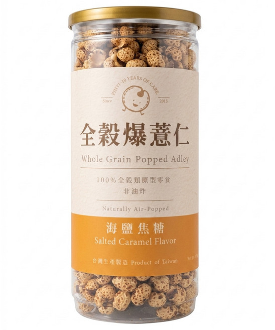 Pinyi 品益生技 鹽焦糖薏仁, 150g, 1罐