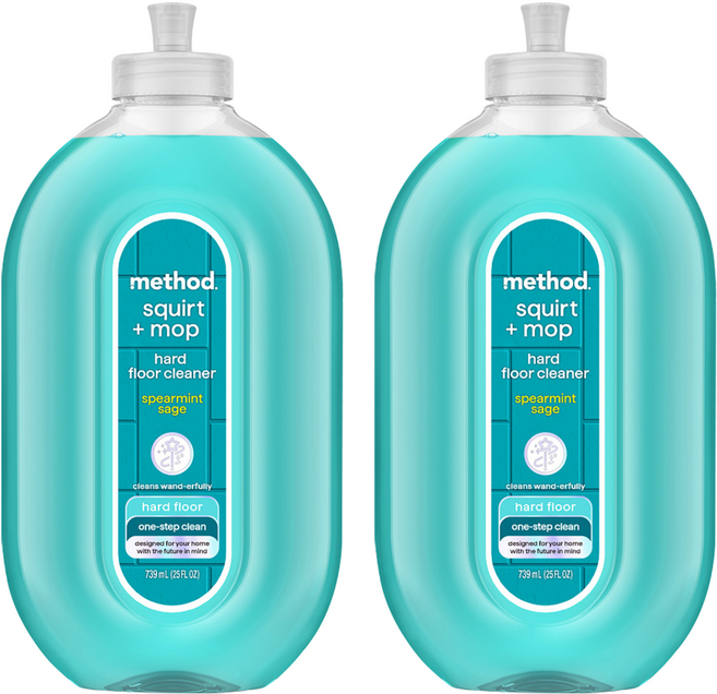 method 美則 各式地板保養清潔劑 薄荷鼠尾草, 739ml, 2瓶