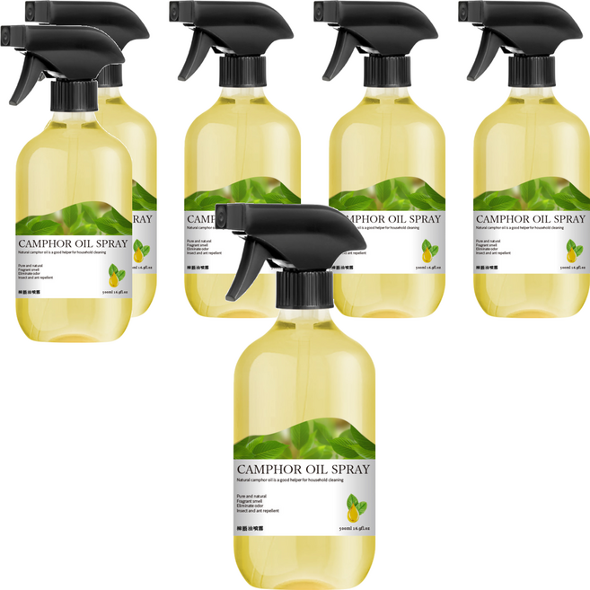 QUNDO 康朵 大容量樟腦油噴霧 500ml, 6瓶, 1入