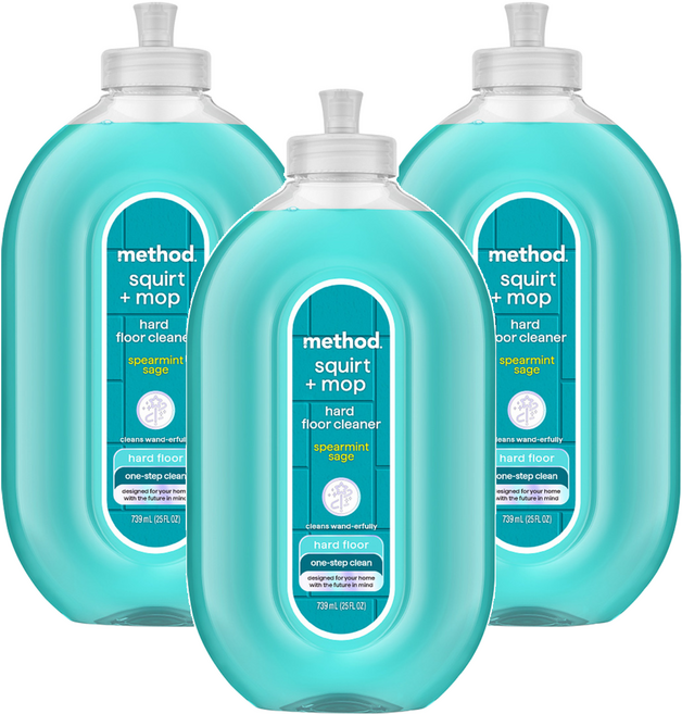 method 美則 各式地板保養清潔劑 薄荷鼠尾草, 739ml, 3瓶