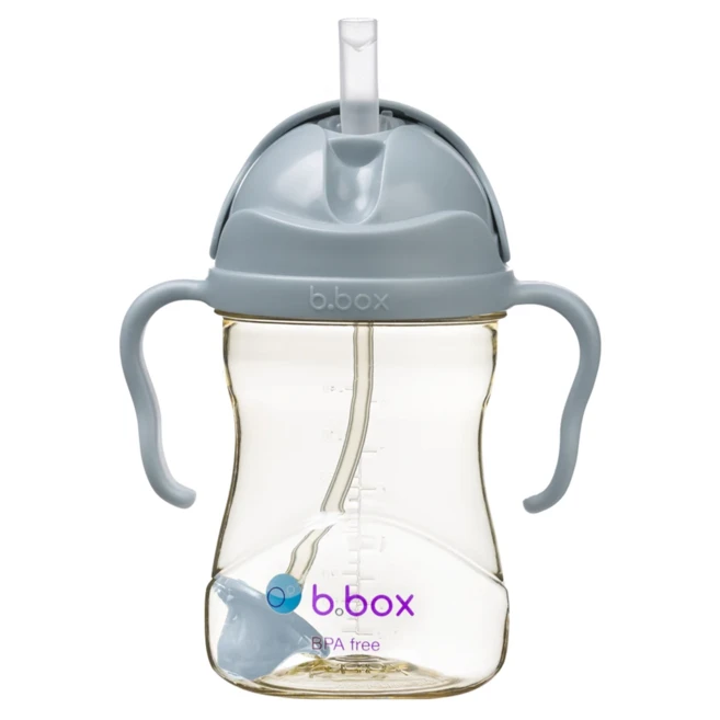 b.box 澳洲 升級版防漏PPSU水杯, 240ml, 1個, 莫蘭迪藍色