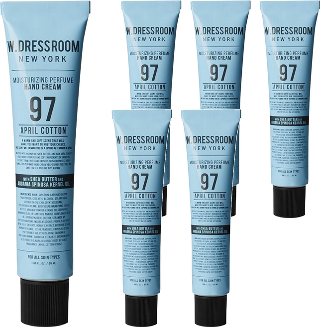 W.DRESSROOM 多麗絲 潤澤香水護手霜 No.97 四月棉, 50ml, 6條