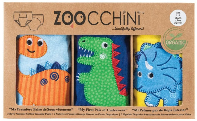 ZOOCCHiNi 戒尿布訓練褲 3件組, 恐龍, 1組