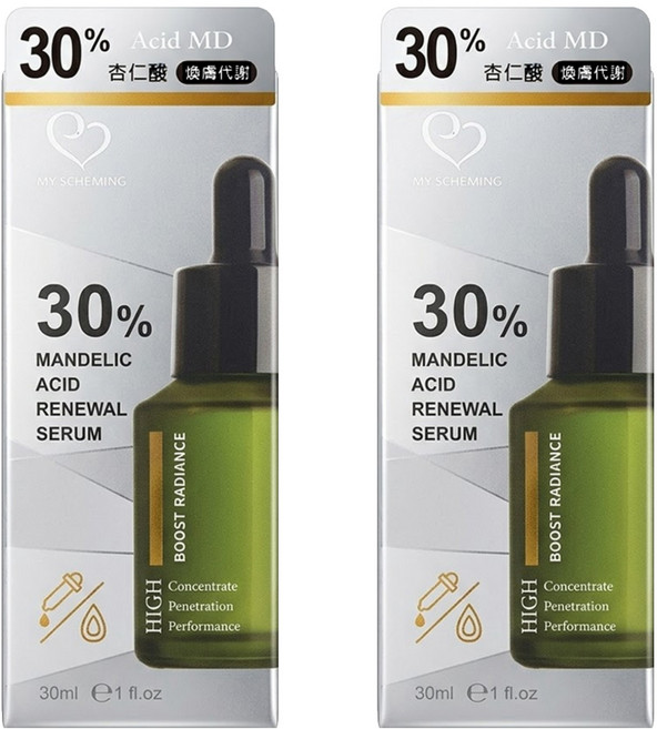 MY SCHEMING 我的心機 30%杏仁酸淨透煥膚精華, 30ml, 2件