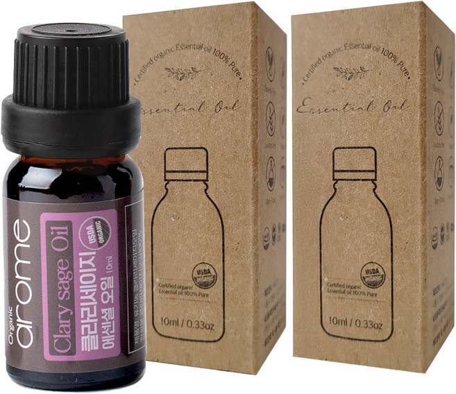 芳香快樂鼠尾草精油, 10ml, 2個