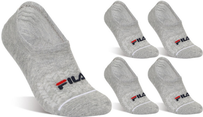 FILA 斐樂 線條網眼隱形襪 5雙組