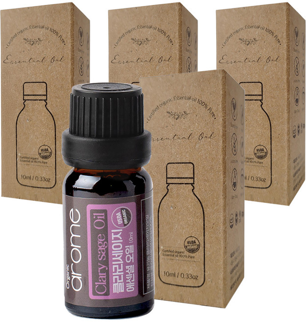 芳香快樂鼠尾草精油, 10ml, 4個