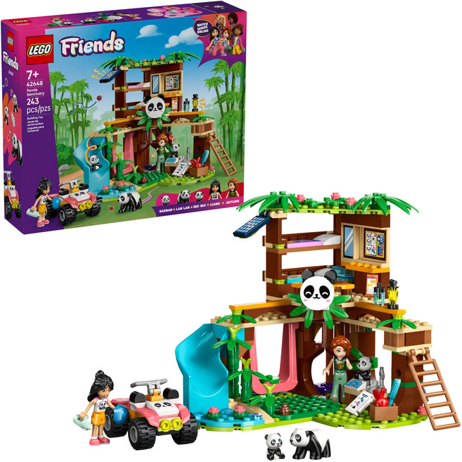 LEGO 樂高 好朋友系列 熊貓保護區動物照顧趣 Panda Sanctuary Animal Care 42648, 1盒