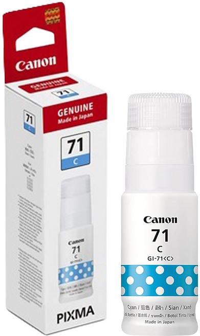 Canon 佳能 原廠墨水 GI-71, 藍色, 1瓶