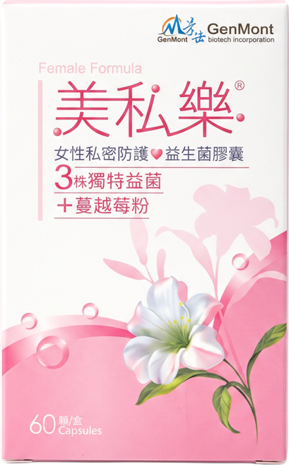 GenMont 景岳 美私樂, 600mg, 60顆, 1盒