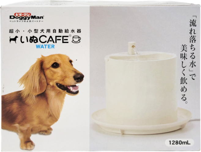 DoggyMan 多格漫 犬用流水淨化飲水器 1280ml, 1個, 乳白色