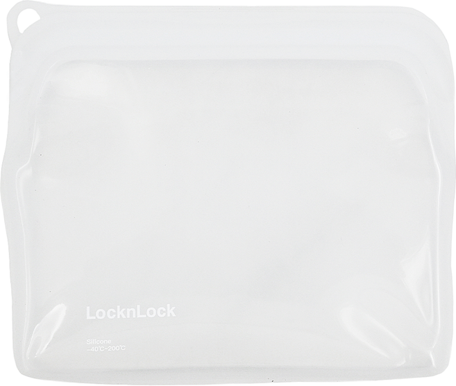 LocknLock 樂扣樂扣 N次矽膠密封袋 好壓自黏款, 470ml, 1個, 1個