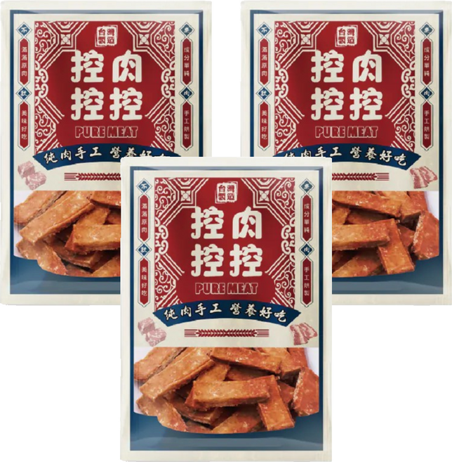 控肉控控 寵物肉乾, 酥香雞柳條, 60g, 3包