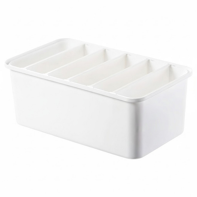 小麥購物 褲子衣物分格收納盒 L2097, 1個, 白色