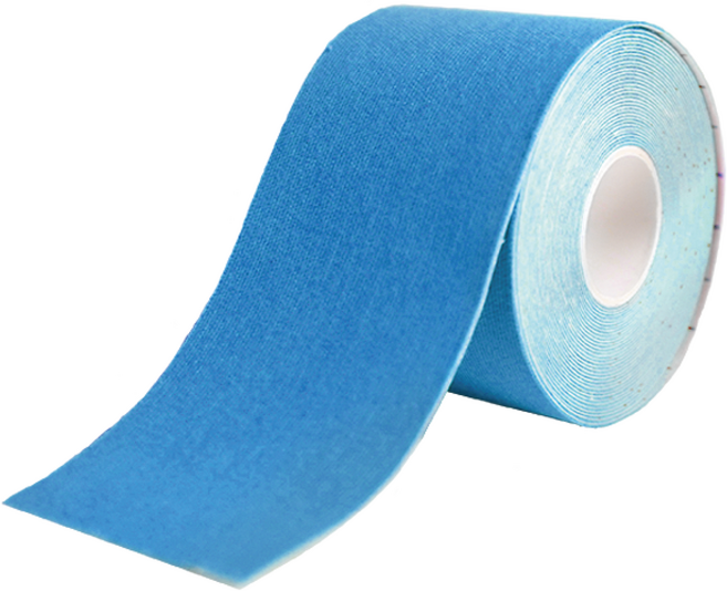 Flowers 花芊 Kinesiology tape 肌肉運動膠帶 肌內效貼布 藍色, 1捲, 1入