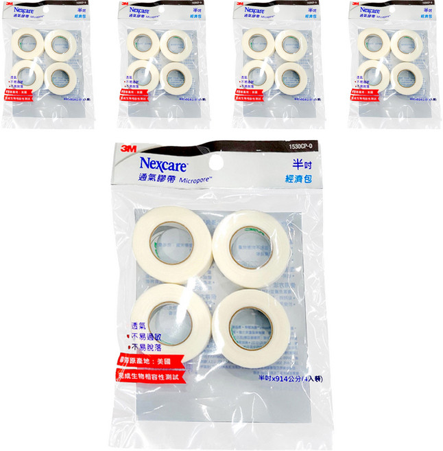 3M Nexcare 通氣膠帶 半吋, 5包