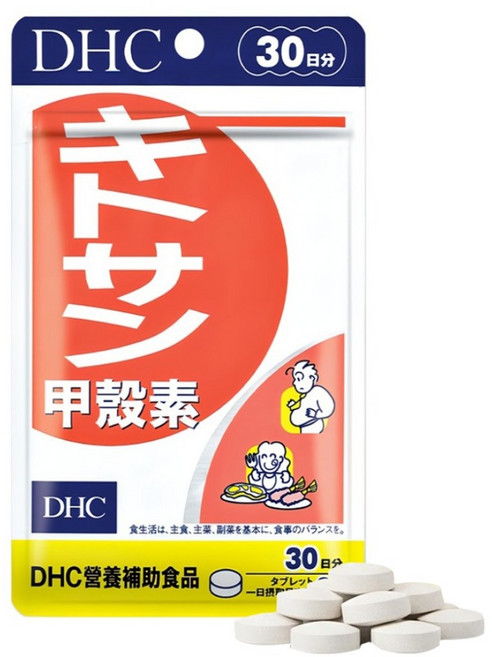 DHC 台灣公司貨 甲殼素 30日份 營養輔助食品, 265mg, 90錠, 1包