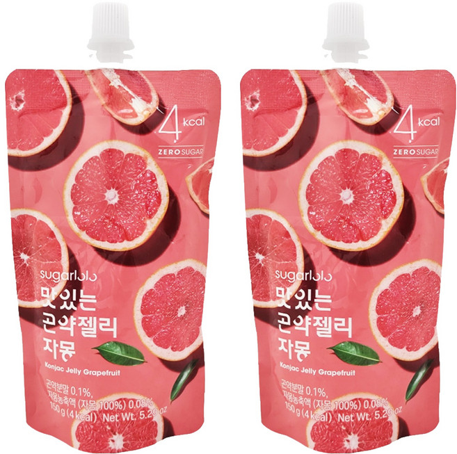 sugarlolo INTAKE 蒟蒻果凍飲 葡萄柚風味, 150ml, 2包