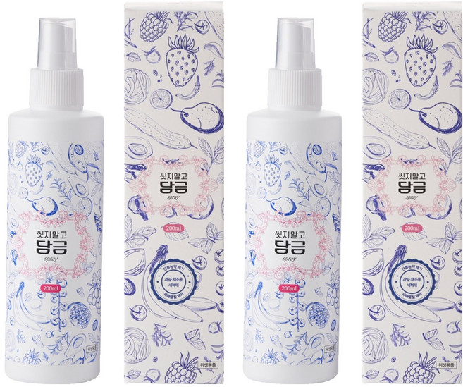 Ssisjimargo Damgeum 慕樂韓安心生活 噴霧式蔬果清潔劑, 2個, 200ml