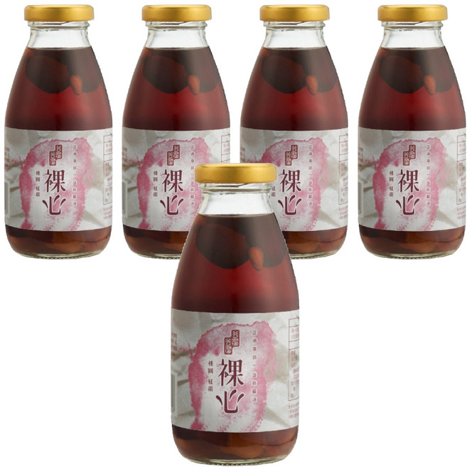 GULIUGULIU 谷溜谷溜 裸心 桂圓紅棗, 295ml, 5瓶