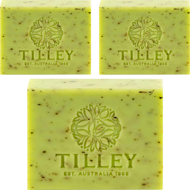 TILLEY 緹莉 經典香皂 木蘭與綠茶, 100g, 3個