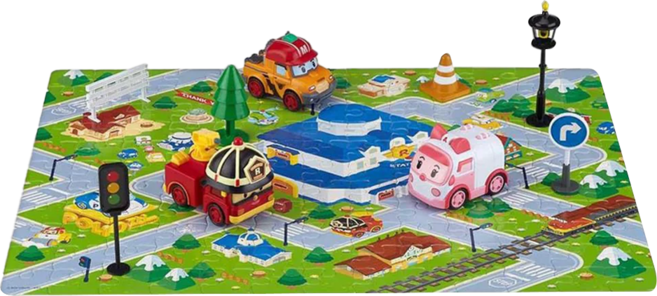 ROI TOYS POLI 波力 BABE摩輪拼圖救援組, 3歲以上, 多色, 1組