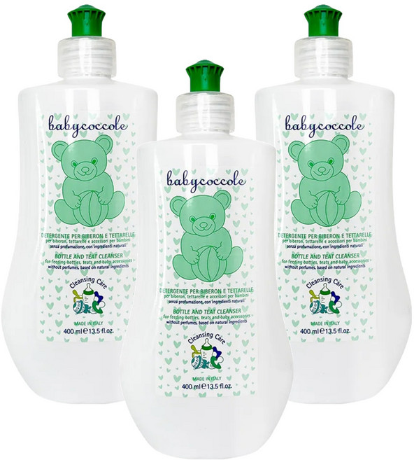babycoccole 寶貝可可麗 奶瓶餐具酵素洗淨液, 3瓶, 400ml