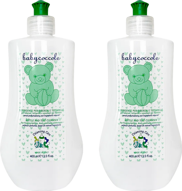 babycoccole 寶貝可可麗 奶瓶餐具酵素洗淨液, 2瓶, 400ml