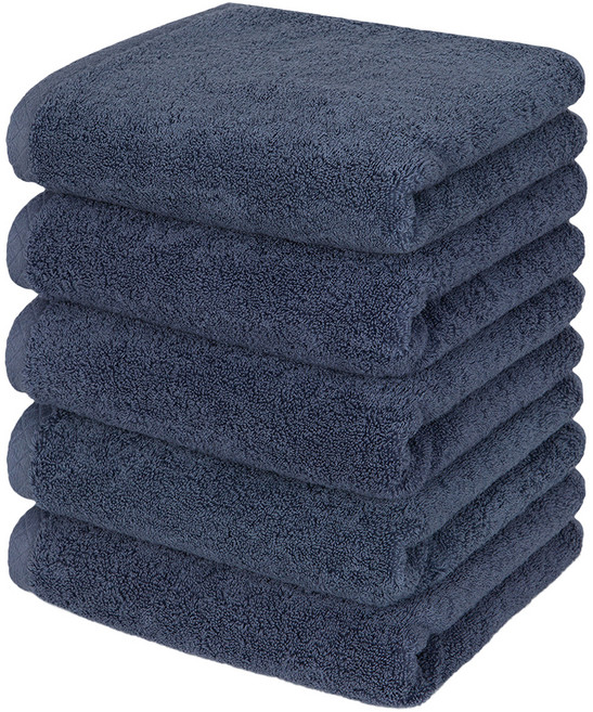 Moohan Towel 韓國製 Premium 飯店毛巾 200g 40支精梳棉 深藍色 5條