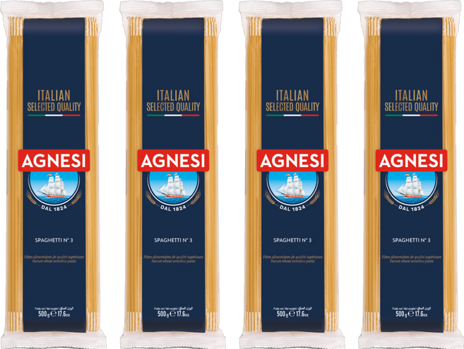 AGNESI 義大利直條通心麵, 500g, 4包