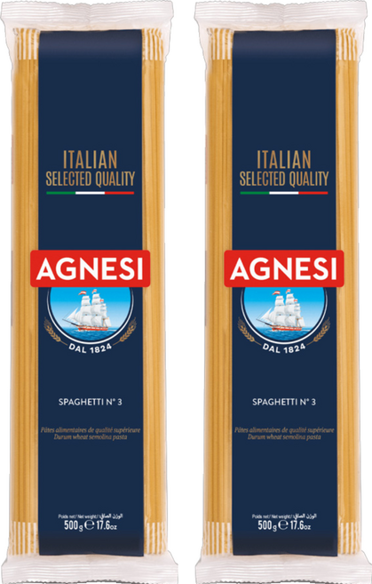 AGNESI 義大利直條通心麵, 500g, 2包