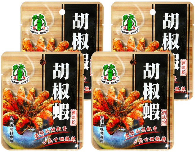 松井 胡椒蝦調味粉, 30g, 4包