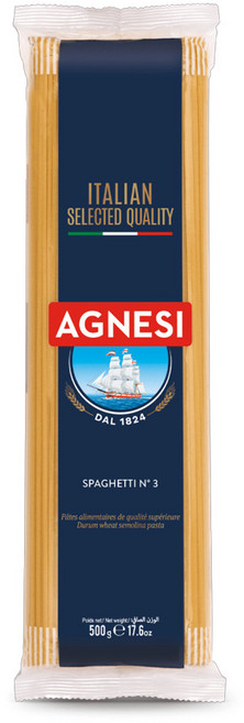 AGNESI 義大利直條通心麵, 500g, 1包