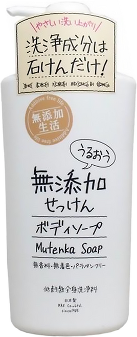 Additive free life 無添加生活 沐浴乳, 500ml, 1瓶